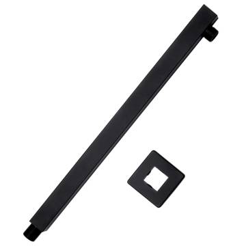 Shower Support Arm Square Stainless Steel 201 Black 40 cm