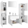 Stylish Bathroom Furniture Set - White Engineered Wood