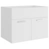 Stylish Bathroom Furniture Set - White Engineered Wood