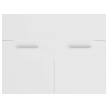 Stylish Bathroom Furniture Set - White Engineered Wood