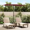 Outdoor Parasol with Aluminium Pole 180x110 cm Bordeaux Red Colour bordeaux red Size 180 x 110 cm Quantity in Package 1 