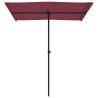 Outdoor Parasol with Aluminium Pole - Bordeaux Red | HipoMarket