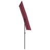 Outdoor Parasol with Aluminium Pole - Bordeaux Red | HipoMarket