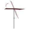 Outdoor Parasol with Aluminium Pole - Bordeaux Red | HipoMarket