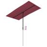 Outdoor Parasol with Aluminium Pole - Bordeaux Red | HipoMarket