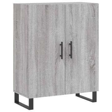 Stylish Highboard Grey Sonoma 69.5x34x180 cm | HipoMarket