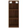 Stylish Highboard Brown Oak - 34.5x34x180 cm | Hipomarket