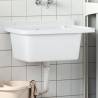 Utility Sink for Wall Mounting White 60x40x28 cm Resin Colour white Size 60 x 40 x 28 cm 