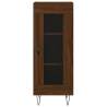 Stylish Highboard Brown Oak - 34.5x34x180 cm | Hipomarket