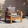 Garden Chair with Cushions Solid Wood Acacia Colour dark grey Quantity in Package 1 Model armchair 