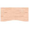 Solid Wood Beech Desk Top 110x(50-55)x4 cm - Hipomarket