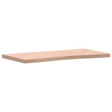 Solid Wood Beech Desk Top 110x(50-55)x4 cm - Hipomarket