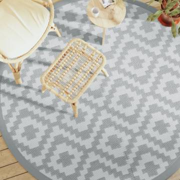 Outdoor Grey Carpet Ø200 cm - Stylish & Durable Rug