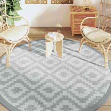 Outdoor Grey Carpet Ø200 cm - Stylish & Durable Rug