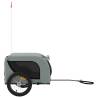 Pet Bike Trailer - Grey & Black Oxford Fabric - Durable & Safe