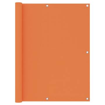 Balcony Screen Orange 120x600 cm - Waterproof Privacy Shade