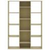 Sonoma Oak Room Divider & Book Cabinet - 100x24x140 cm