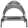 Dog Bed with Canopy - Anthracite Oxford Fabric & Steel Frame