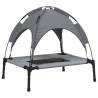 Dog Bed with Canopy - Anthracite Oxford Fabric & Steel Frame