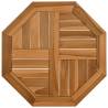 Octagonal Solid Wood Teak Table Top - 50x50 cm | HipoMarket