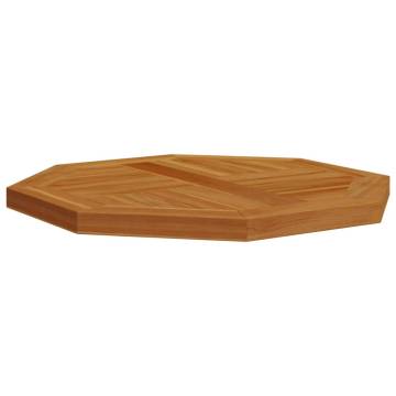 Octagonal Solid Wood Teak Table Top - 50x50 cm | HipoMarket