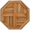 Octagonal Solid Wood Teak Table Top - 50x50 cm | HipoMarket