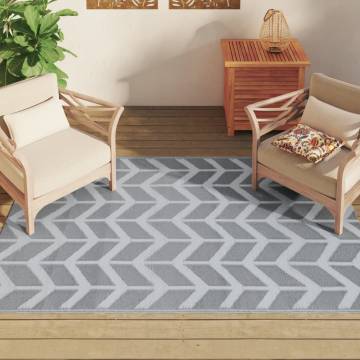 Outdoor Carpet Grey 140x200 cm PP - Stylish & Durable Option