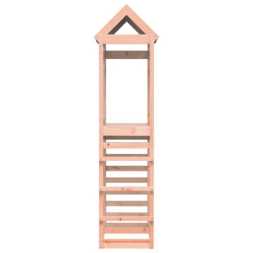 Play Tower with Rockwall - Solid Douglas Fir, 85x52.5x239 cm