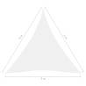 Sunshade Sail Oxford Fabric Triangular 5x5x5m - White