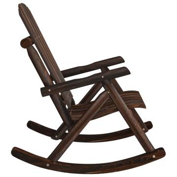 Rustic Garden Rocking Chair - Solid Wood Spruce | Hipo Market