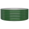 Garden Raised Bed Powder-coated Steel 100x100x36 cm - Green