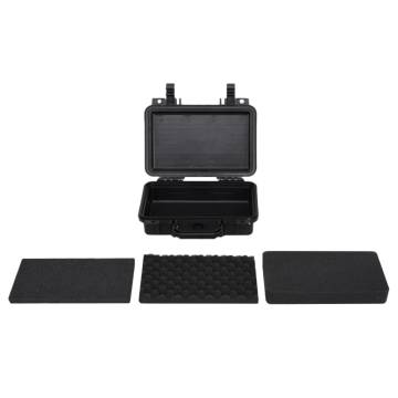 Portable Flight Case Black 30x22x10 cm - Heavy-Duty Protection