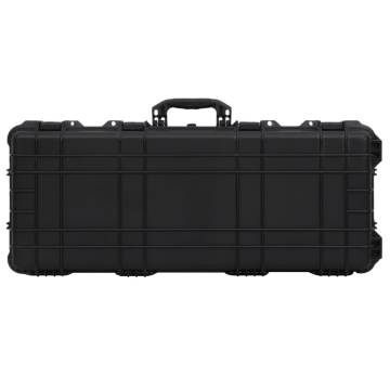 Wheeled Flight Case Black 96x42x16 cm - Heavy Duty Protection