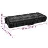 Wheeled Flight Case Black 96x42x16 cm - Heavy Duty Protection