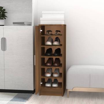 Shoe Cabinet Brown Oak - Stylish Storage Solution | HipoMarket