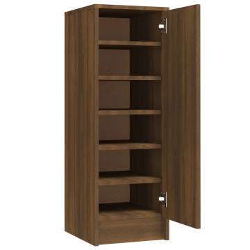 Shoe Cabinet Brown Oak - Stylish Storage Solution | HipoMarket