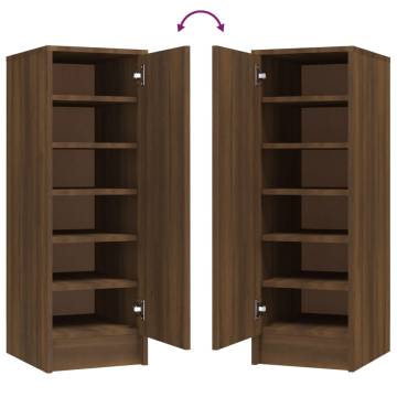 Shoe Cabinet Brown Oak - Stylish Storage Solution | HipoMarket