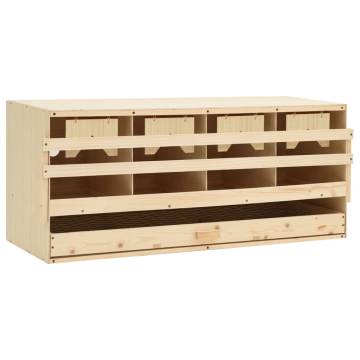 Chicken Laying Nest - 4 Compartments, Solid Pine Wood