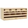 Chicken Laying Nest 4 Compartments 106x40x45 cm Solid Pine Wood Size 106 x 40 x 45 cm 