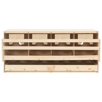 Chicken Laying Nest - 4 Compartments, Solid Pine Wood