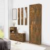 Hallway Wardrobe Smoked Oak | 55x25x189 cm Engineered Wood