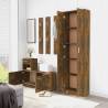 Hallway Wardrobe Smoked Oak | 55x25x189 cm Engineered Wood