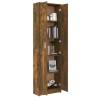 Hallway Wardrobe Smoked Oak | 55x25x189 cm Engineered Wood