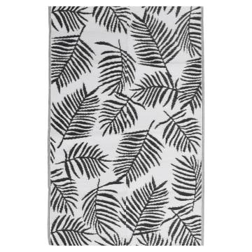 Outdoor Rug Black 140x200 cm PP | Trendy Patio Carpet