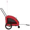 Pet Bike Trailer - Red Oxford Fabric & Iron | HipoMarket