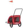 Pet Bike Trailer - Red Oxford Fabric & Iron | HipoMarket