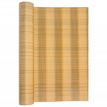 Light Brown Balcony Screen 300x90 cm - Poly Rattan Privacy