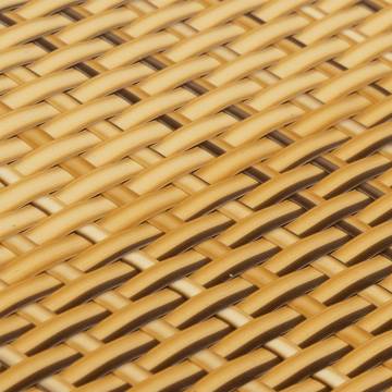 Light Brown Balcony Screen 300x90 cm - Poly Rattan Privacy