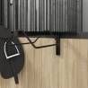 Wall Mounted Saddle Rack - Black Iron | Durable & Compact