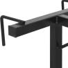 Wall Mounted Saddle Rack - Black Iron | Durable & Compact